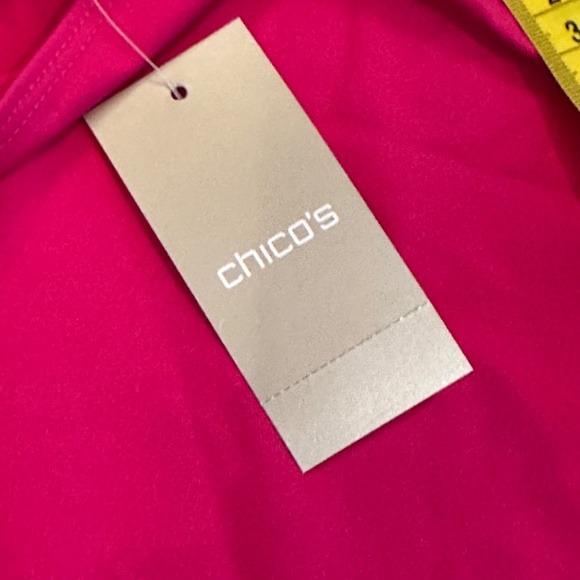 Chico's Tank Top / Shell size 2 (large) Nylon / Spandex Vibrant Pink - Picture 8 of 11